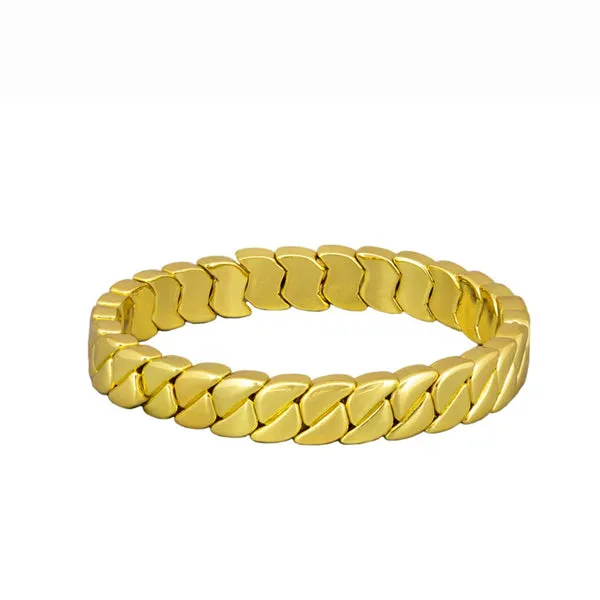 Gold Twist Rope Bracelet