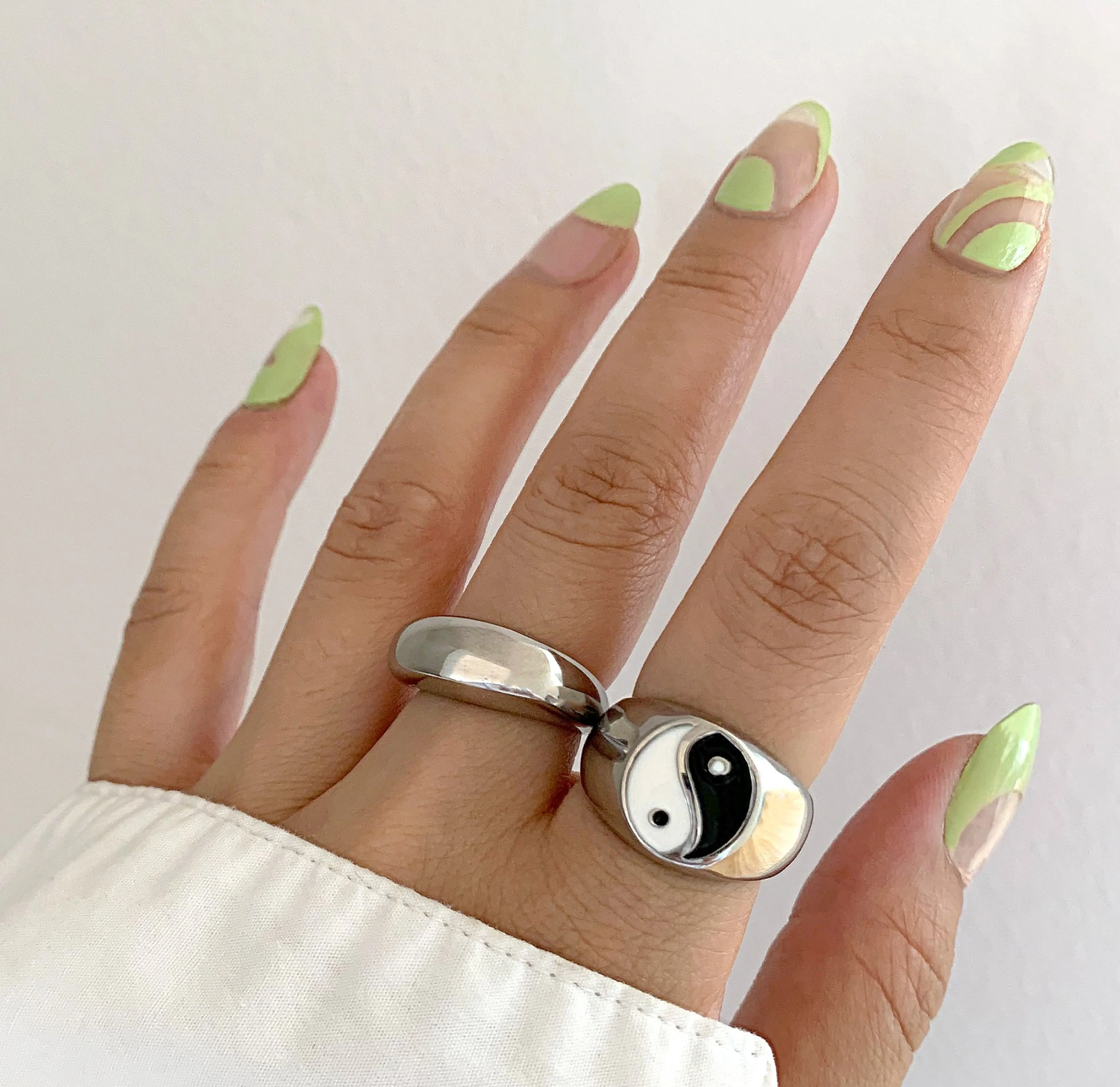 HAVEN SILVER YIN YANG SIGNET RING