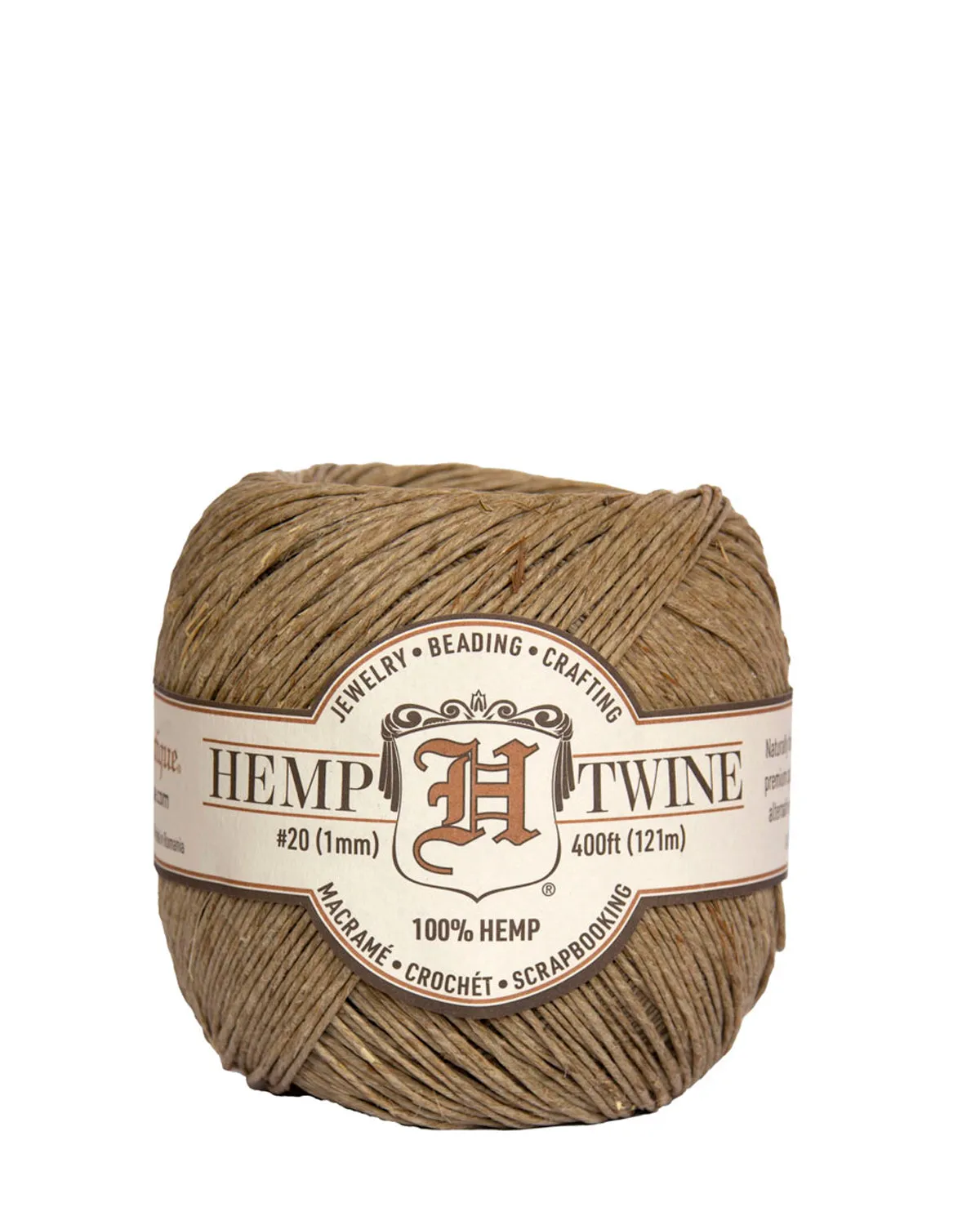 Hemptique Hemp Twine Balls Natural 400FT/121M