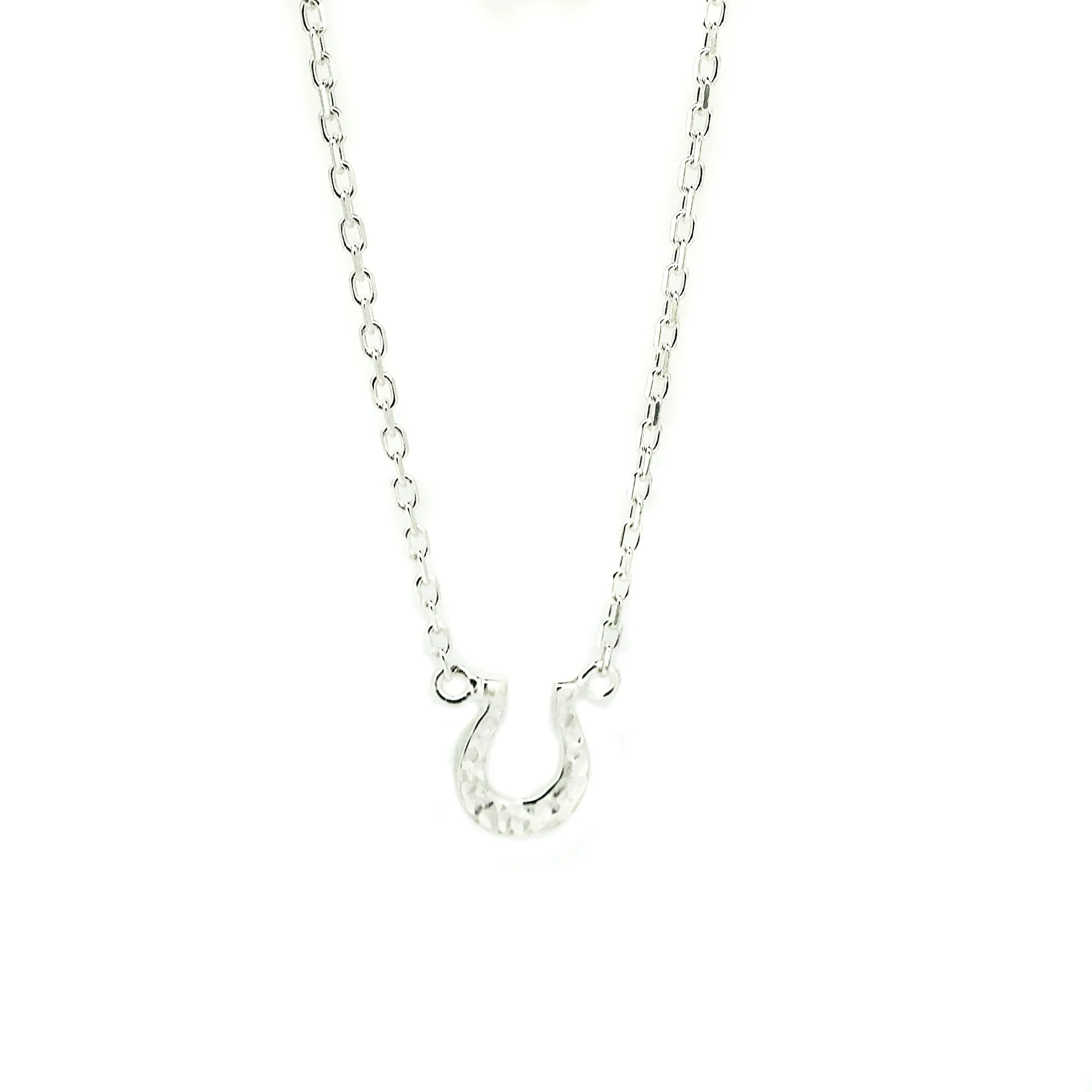 Horse Shoe Necklace Silver