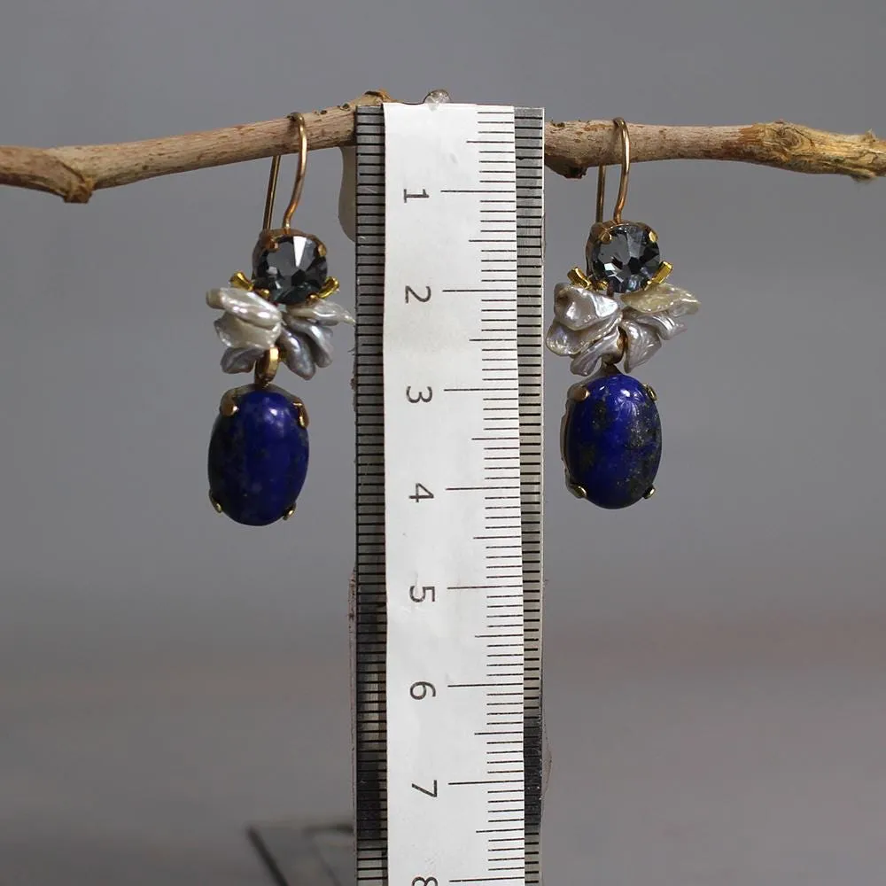 Lapis Flamenco Earrings