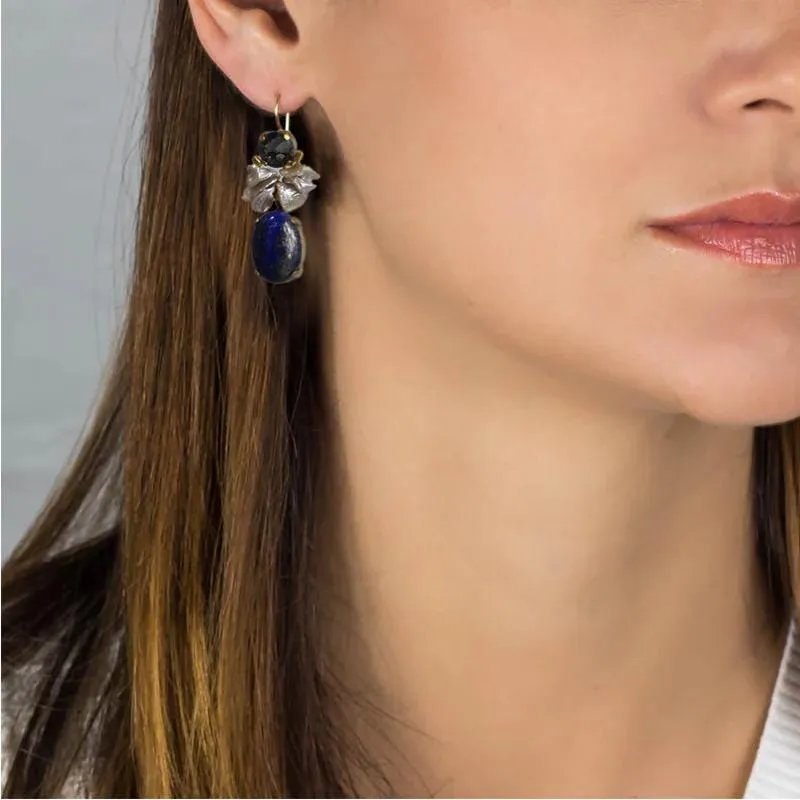 Lapis Flamenco Earrings