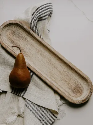 Large Rustic Wood Tray