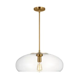 Largo 22 in. Pendant Light Brushed Brass Finish