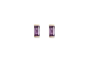 Linea Amethyst Studs