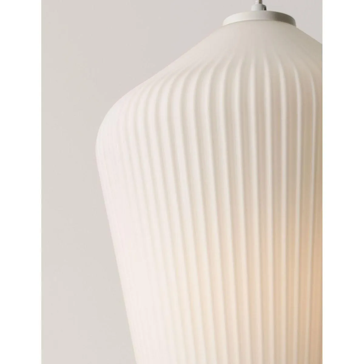 Lola 11 in. Pendant Light White Finish