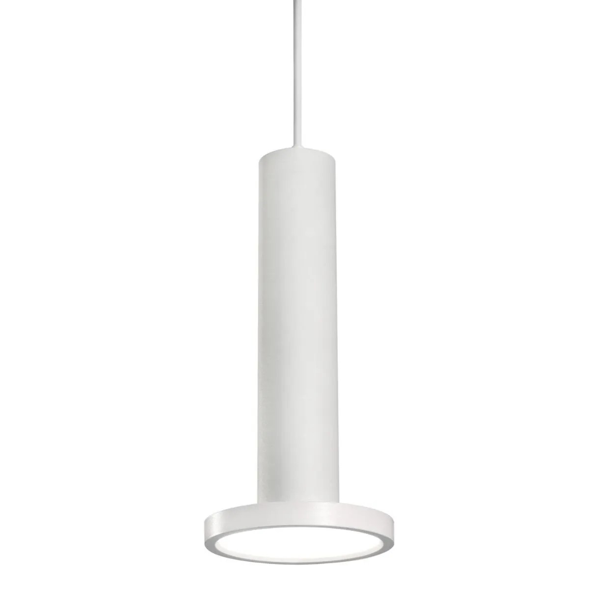 Luna 5 in. LED Pendant Light White Finish