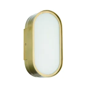 Melody 1 Light LED Wall Sconce in Satin Brass