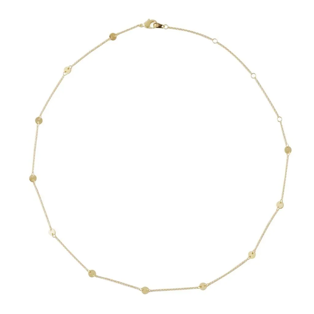 Milky Way Disc Chain Necklace