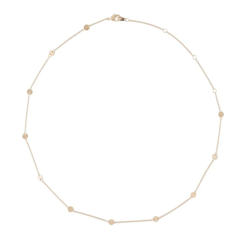 Milky Way Disc Chain Necklace