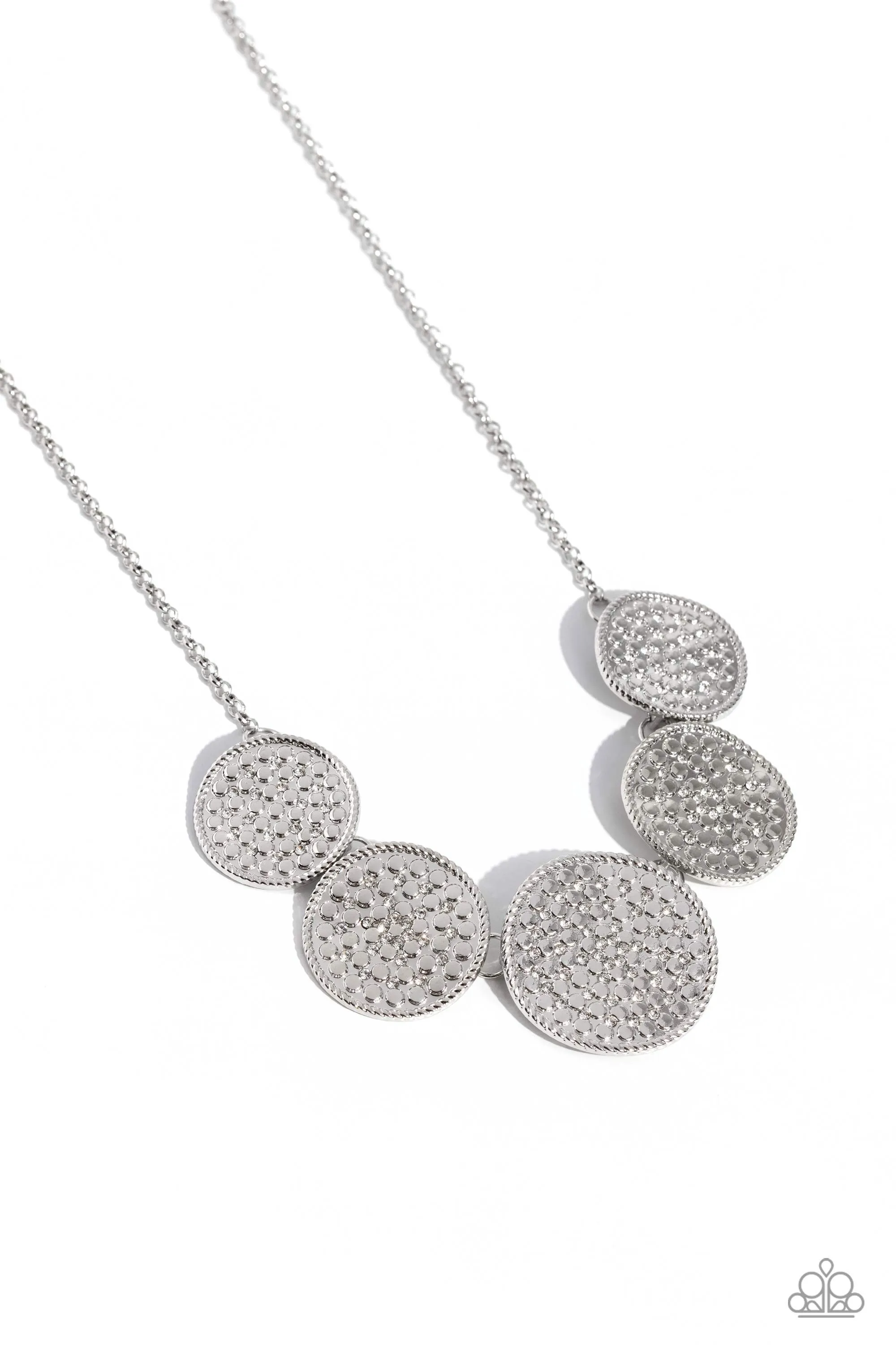 Necklaces Medaled Mosaic - White