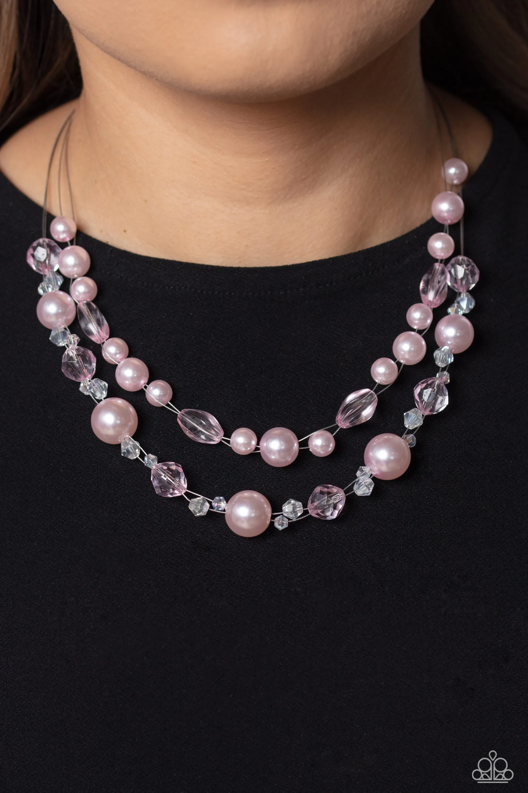 Necklaces Parisian Pearls - Pink N2394