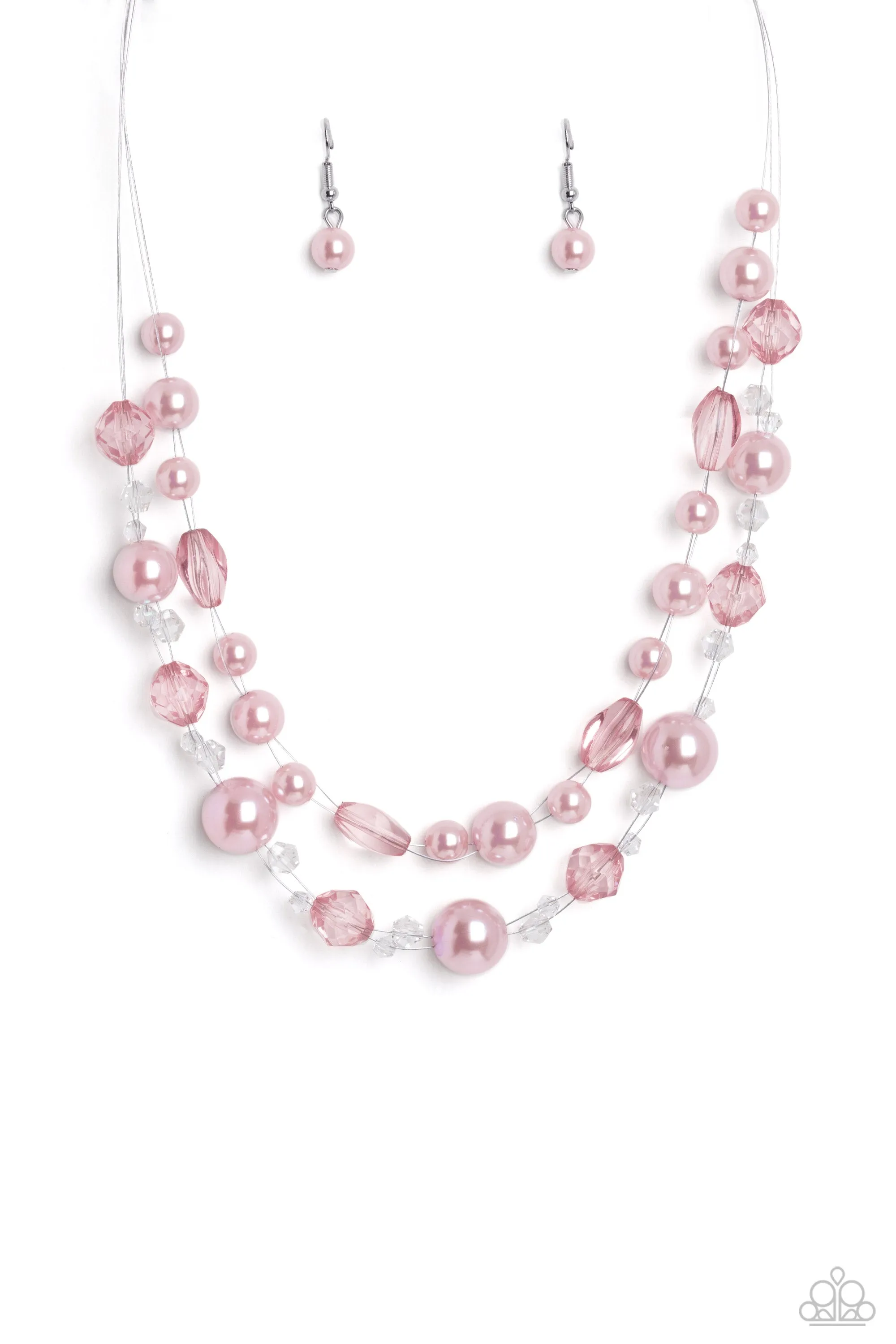 Necklaces Parisian Pearls - Pink N2394