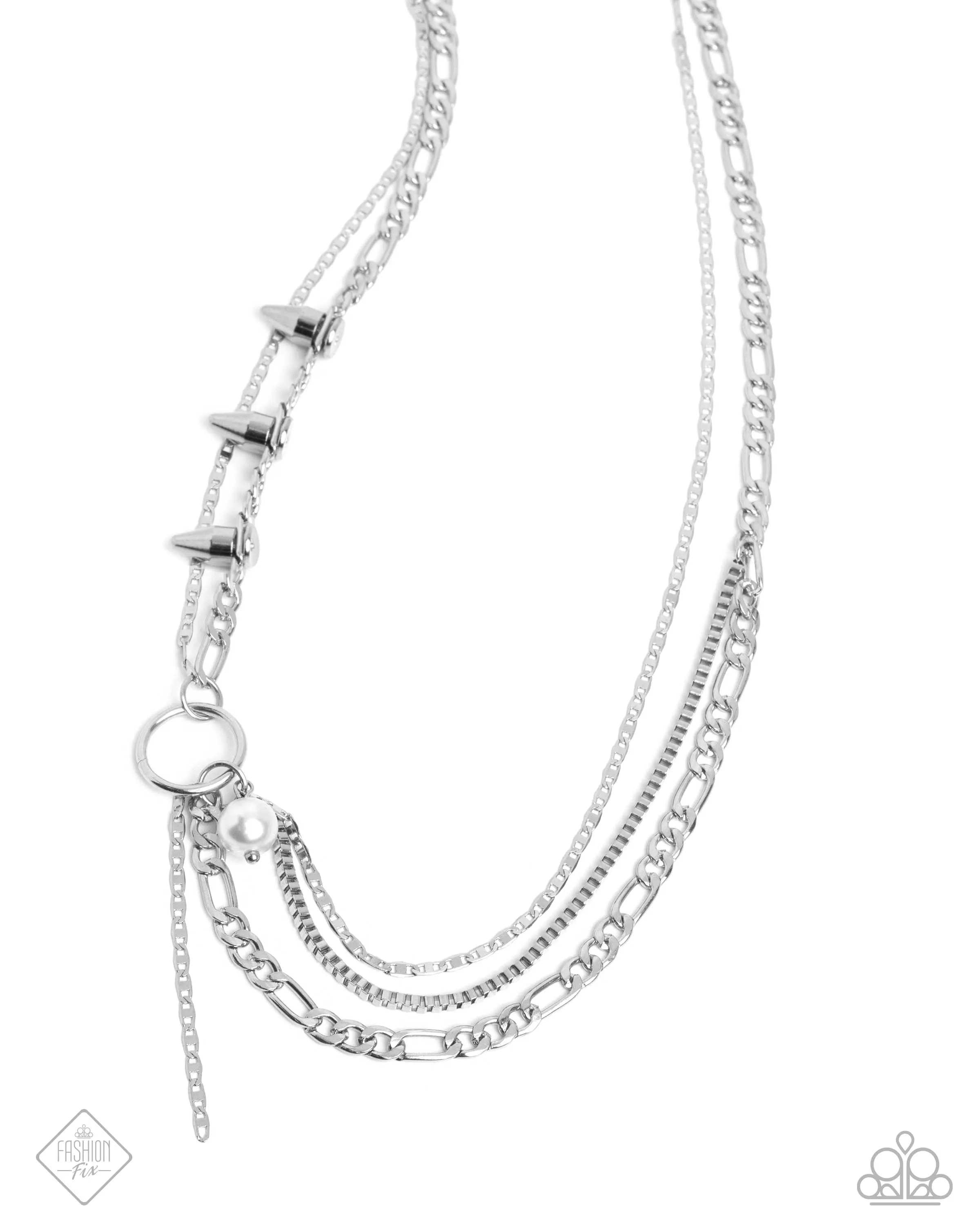 Necklaces Refined Punk - White N001