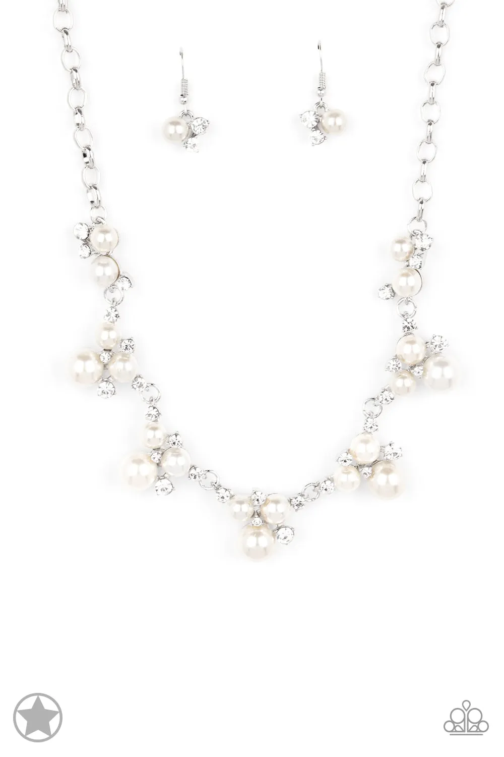 Necklaces Toast To Perfection - White Blockbuster