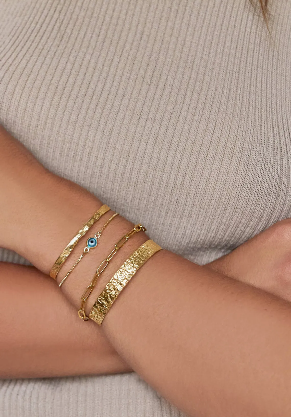 OLIVIA GOLD CUFF BRACELET