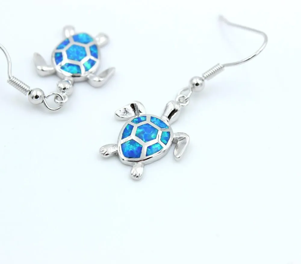 Opal Sea Turtle Earrings