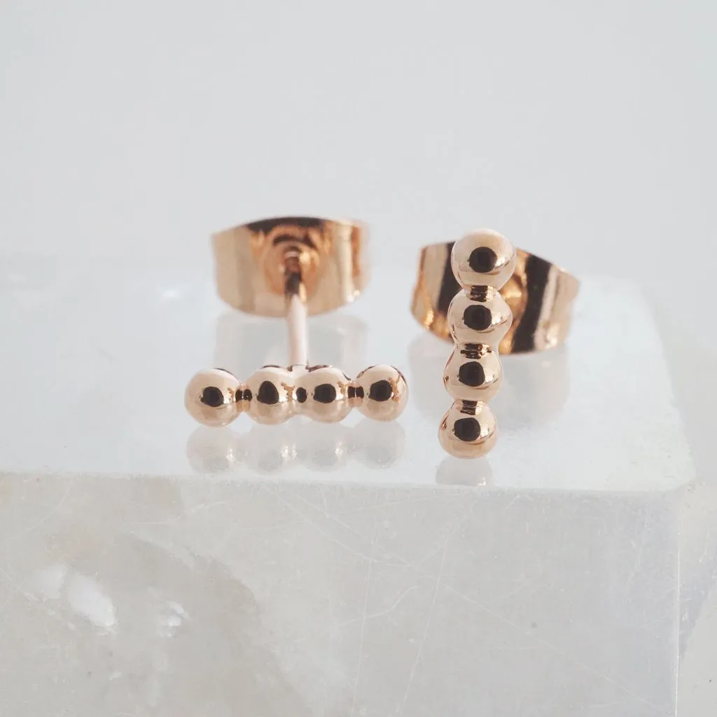 Paige Beaded Studs - Final Sale