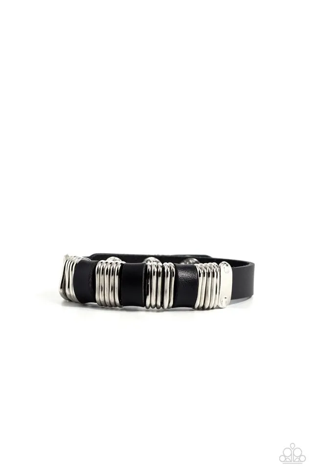 Paparazzi Bracelet ~ Hardware Hustle - Black