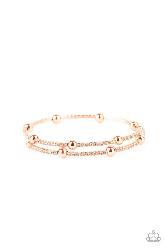 Paparazzi Bracelet ~ Standout Shine - Copper