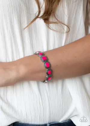 Paparazzi Bracelet ~ Vividly Vintage - Pink