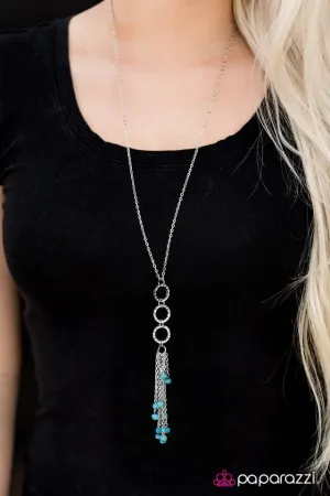 Paparazzi Necklace ~ Come Sail Away - Blue