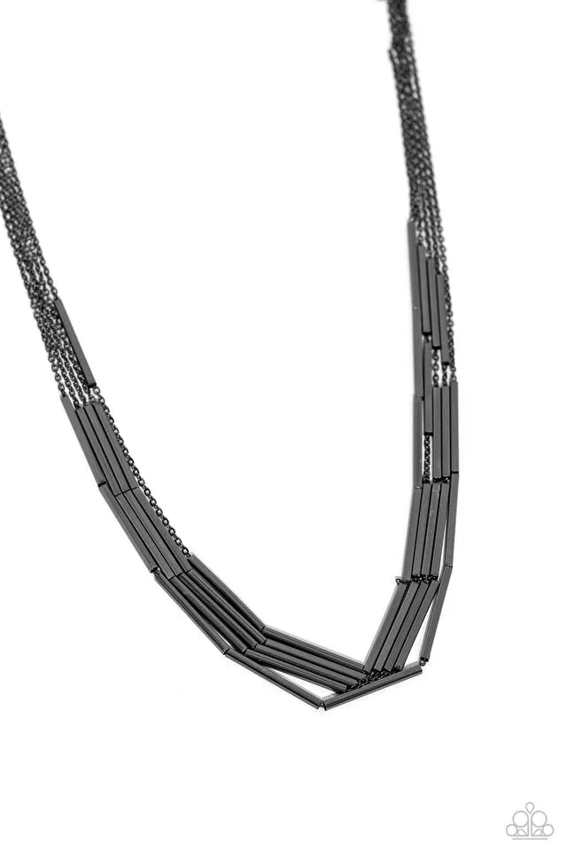 Paparazzi Necklace ~ Dynamic Default - Black