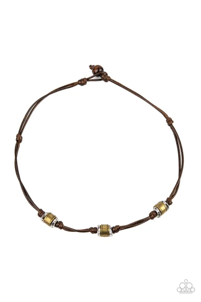 Paparazzi Necklace ~ Renegade Ranger - Brown