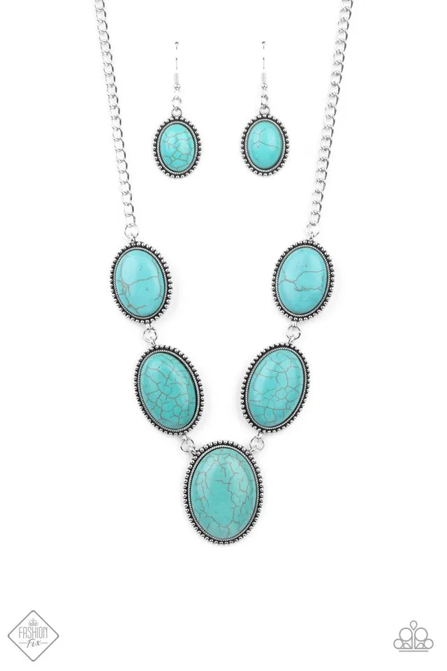 Paparazzi Necklace ~ River Valley Radiance - Blue