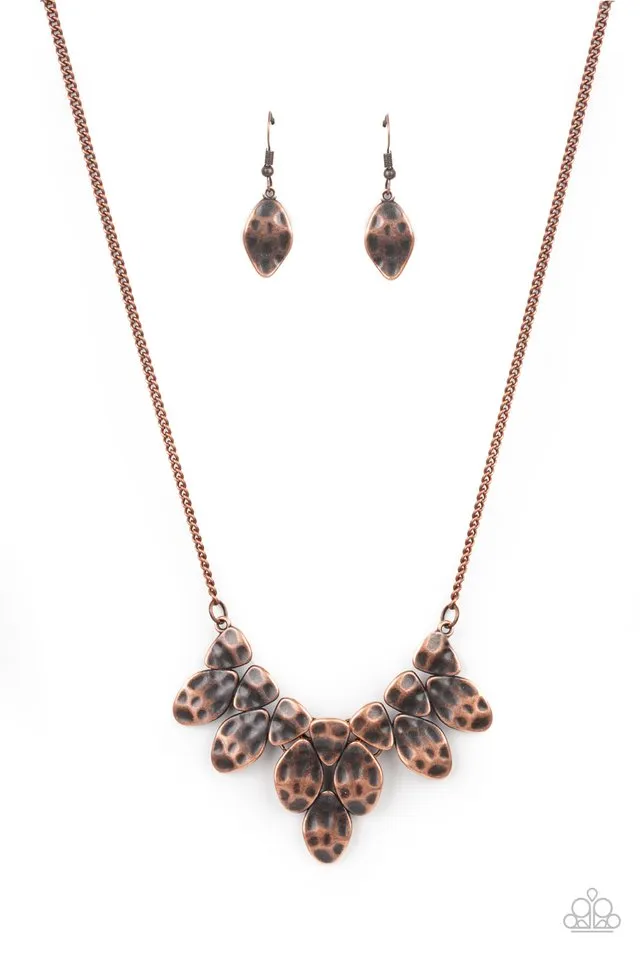 Paparazzi Necklace  ~ Rustic Smolder - Copper