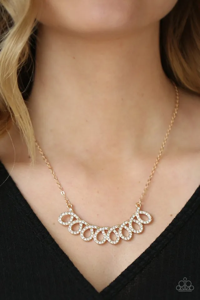 Paparazzi Necklace ~ Timeless Trimmings - Gold