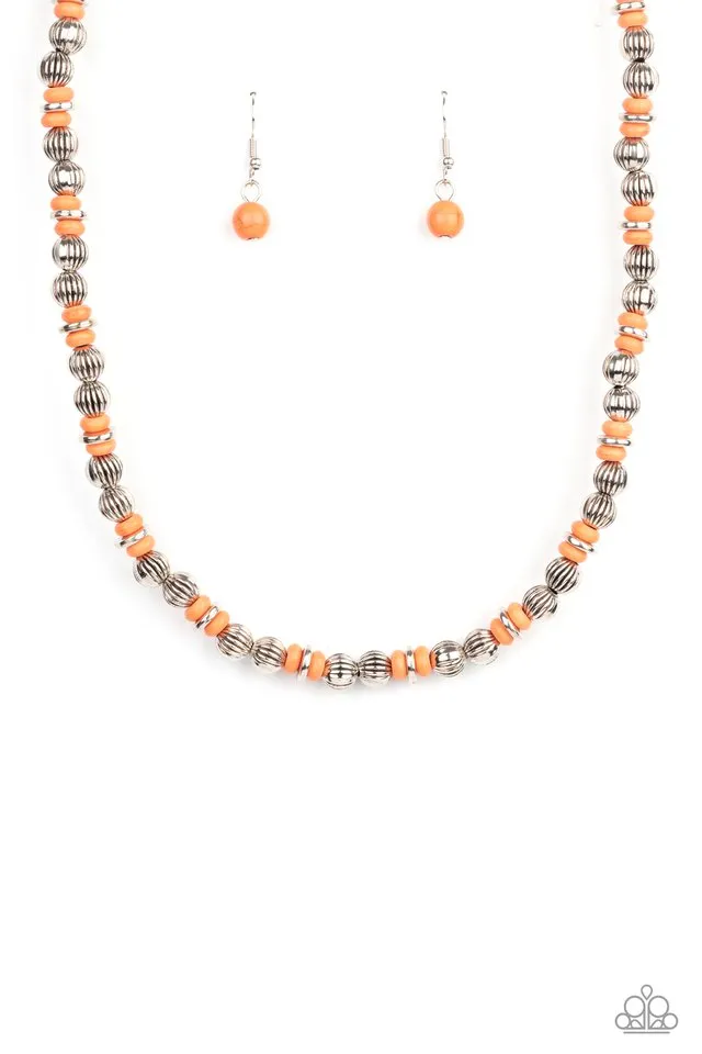 Paparazzi Necklace ~ ZEN You Least Expect It - Orange