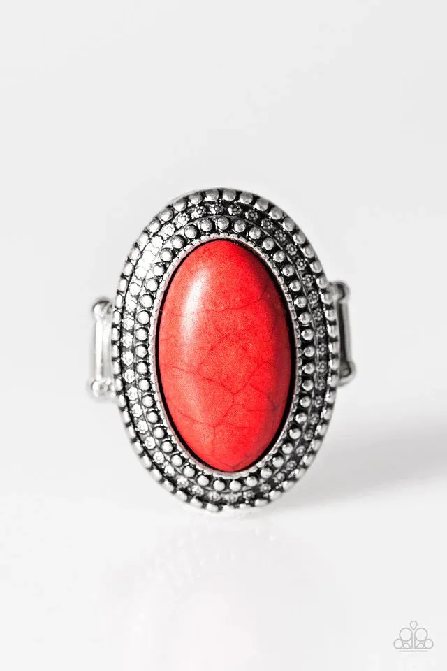 Paparazzi Ring ~ Country Girl Chic - Red