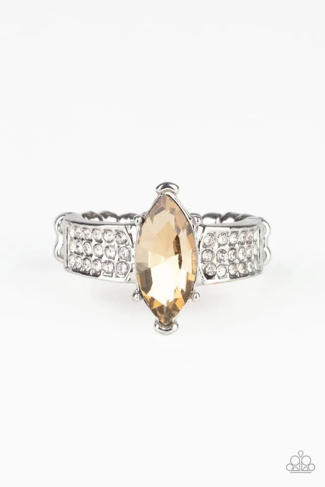 Paparazzi Ring ~ Icy Iridescence - Brown