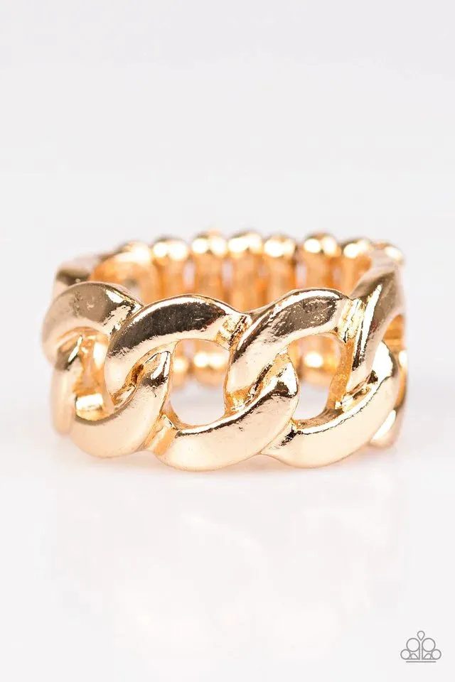 Paparazzi Ring ~ Link Up - Gold