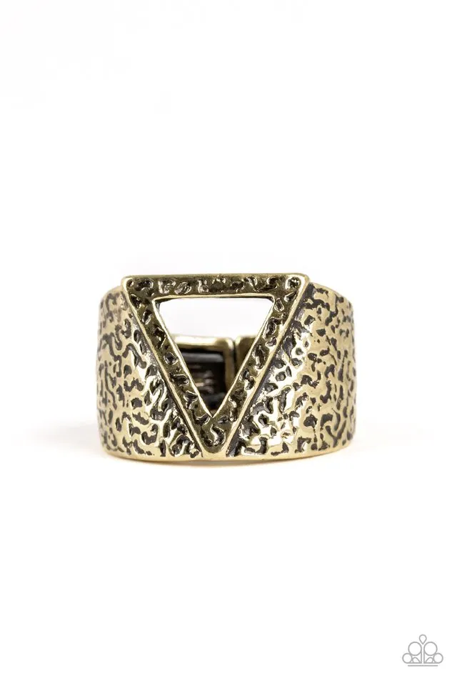 Paparazzi Ring ~ Triathlon - Brass