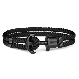 Paul Hewitt Phrep Nylon Black / Black Bracelet - M