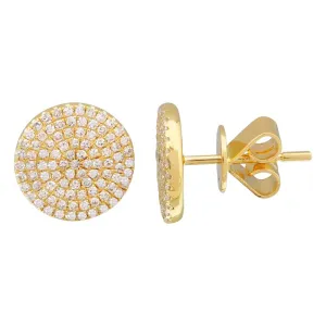 Pave Circle Studs