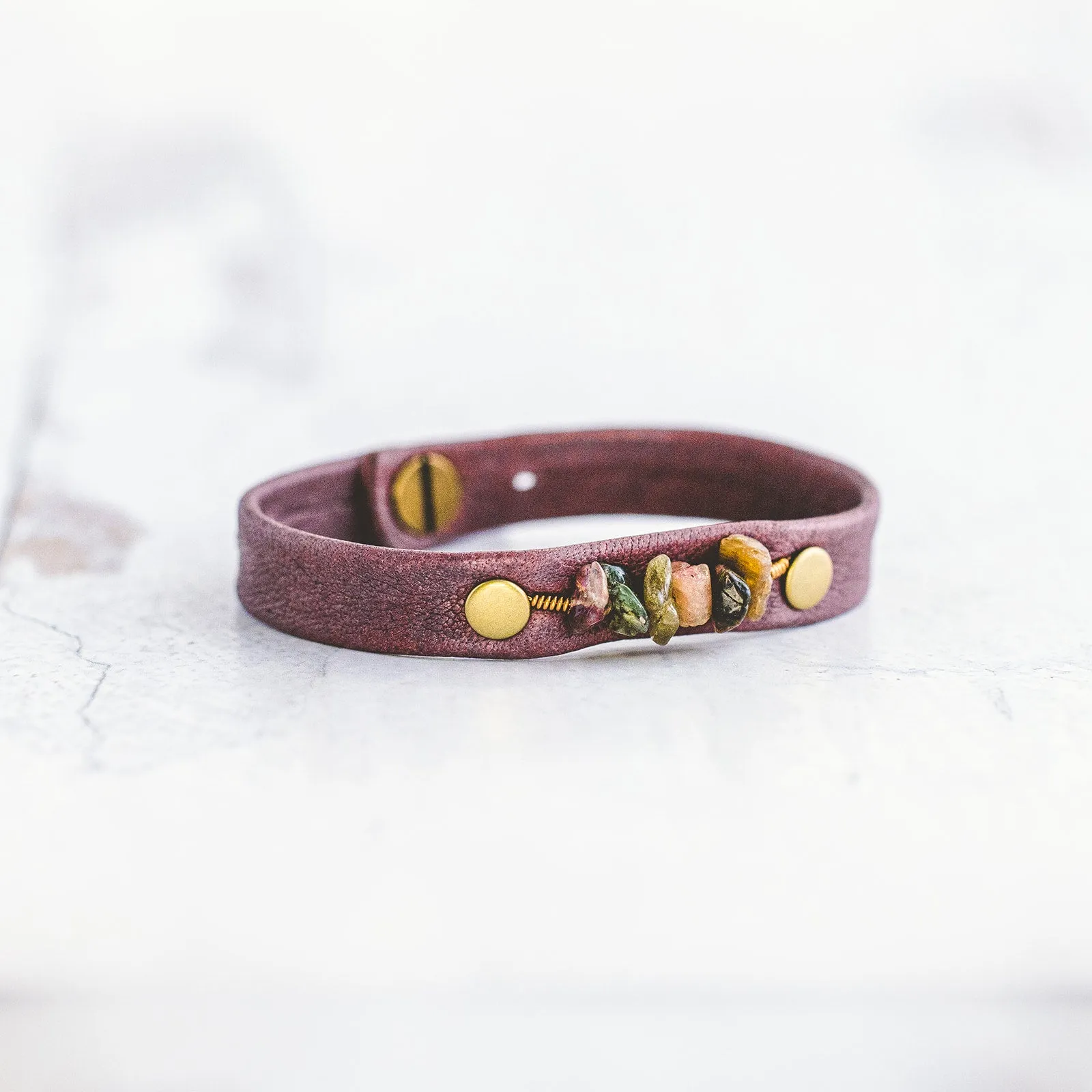 Pebble Bracelet - Antique Brass