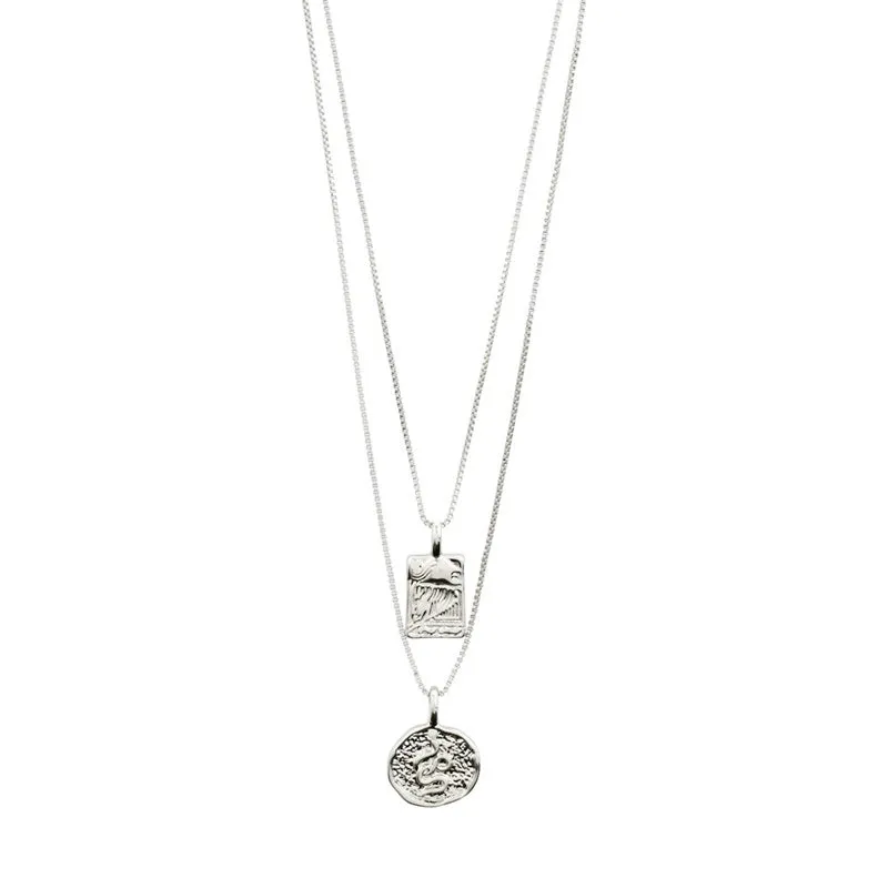 Pilgrim - Valkyria Pi Necklace - Silver Plated