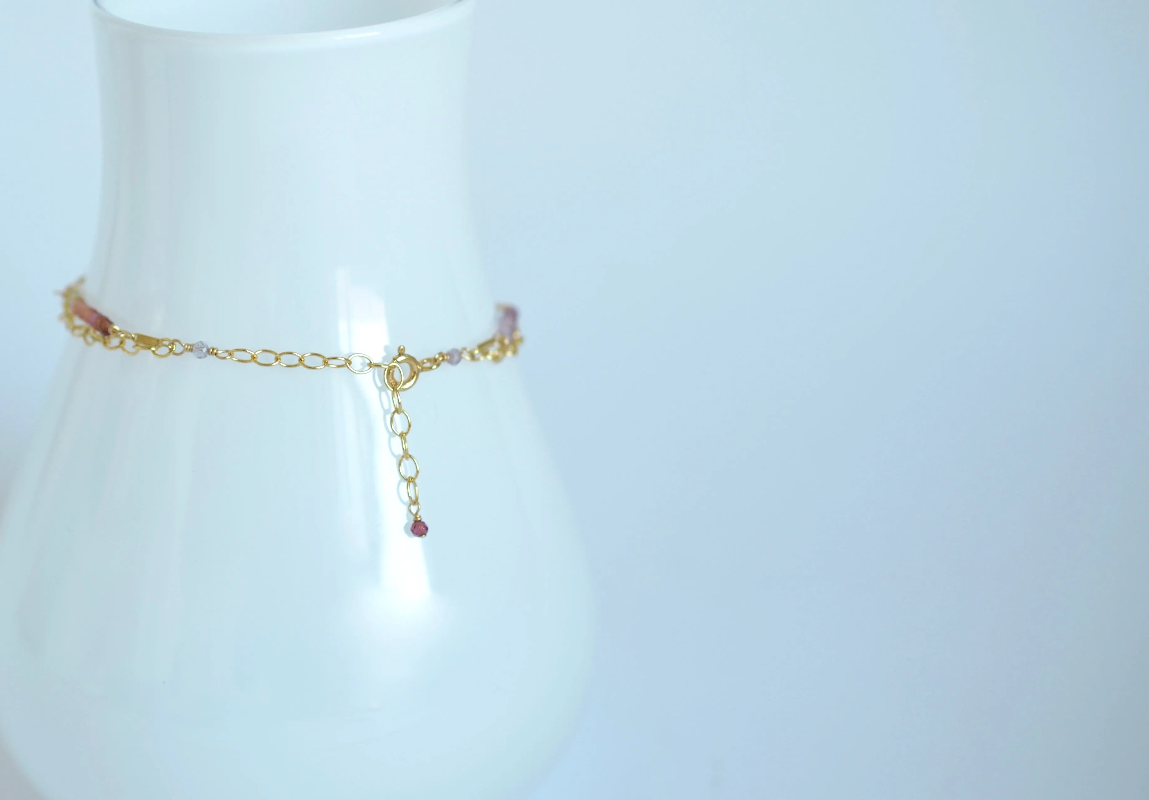 Piper - Spinel, 14k Gold Filled Bracelet