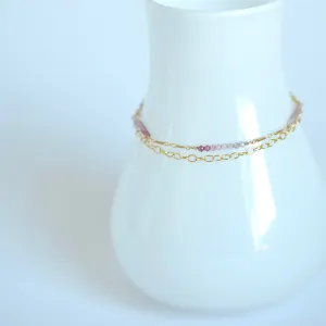 Piper - Spinel, 14k Gold Filled Bracelet