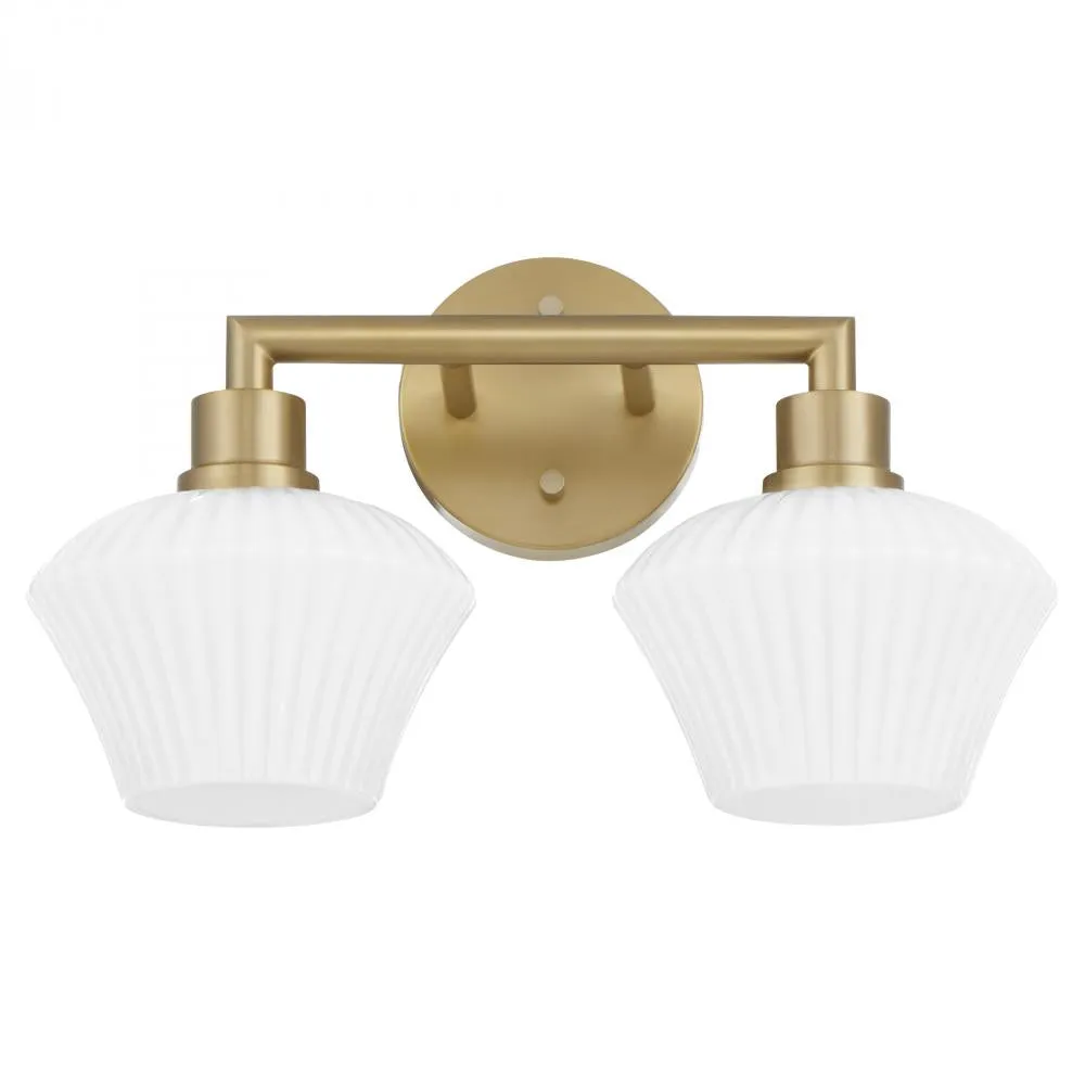 Quorum International BELLEVIEW 5221-2-80 Bathroom Fixture Contemporary - Aged Brass