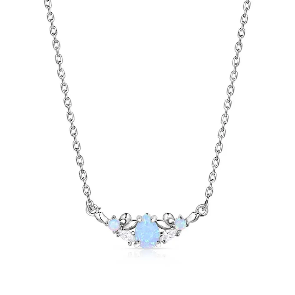 REFINED GRACE OPAL CRYSTAL NECKLACE