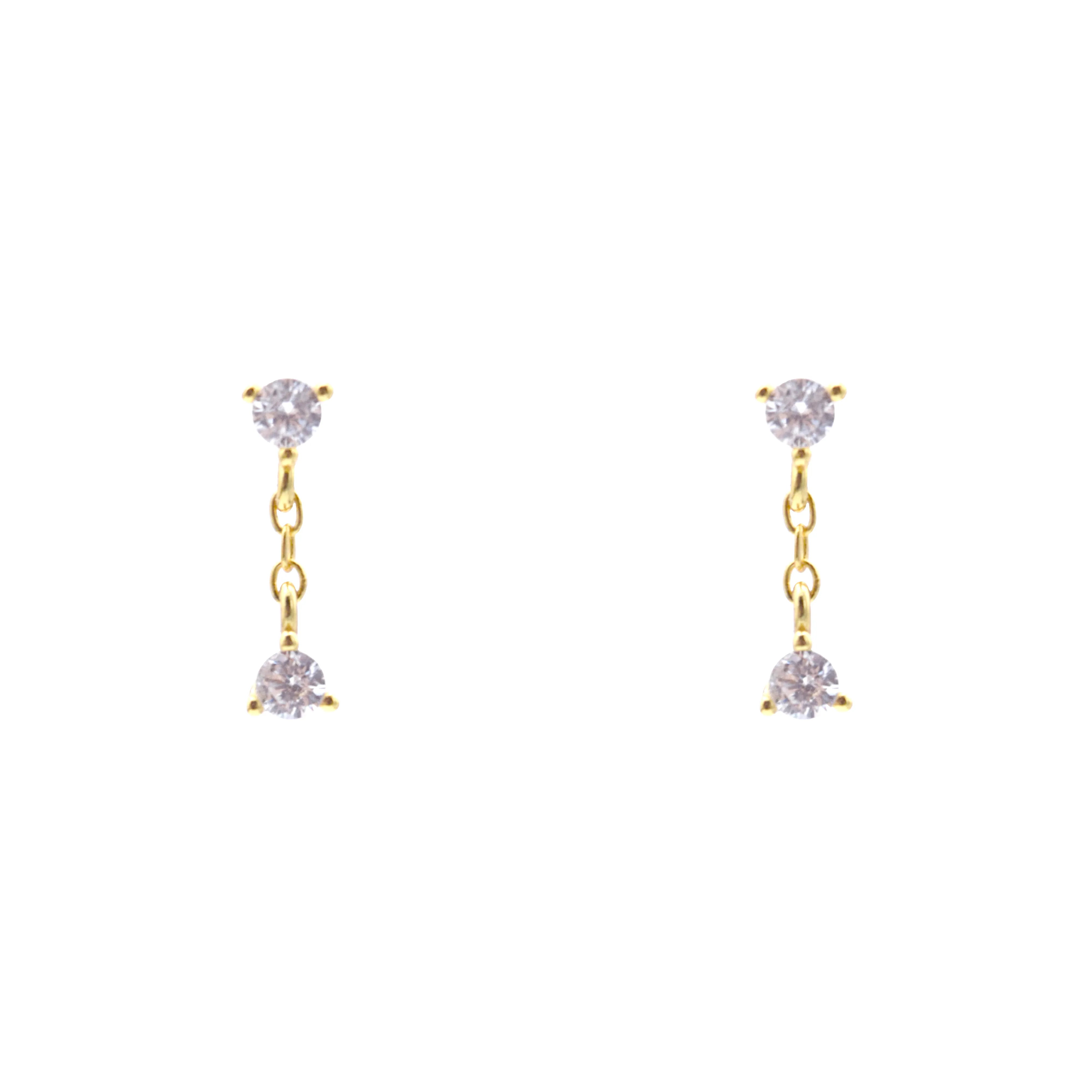 rhinestone drop studs