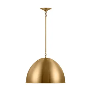 Robbie 20 in. Pendant Light Brushed Brass Finish