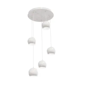 Roxy 24 in. 5 Lights Pendant Light White Finish