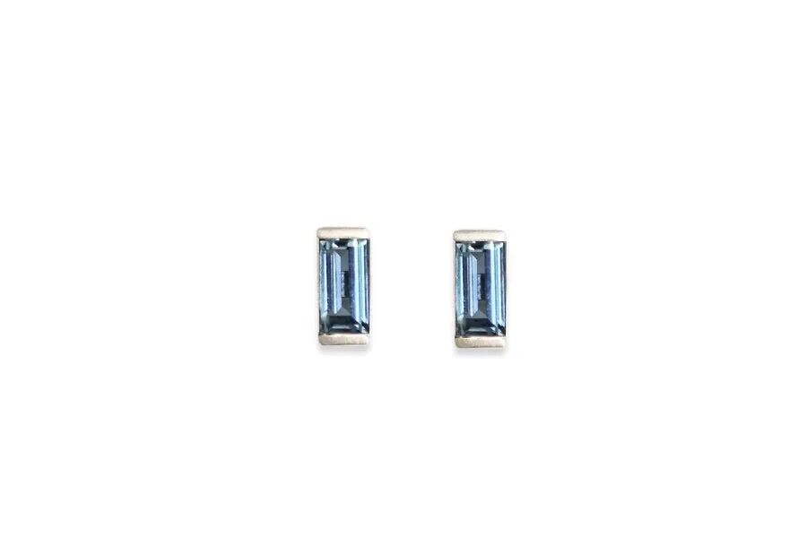 RTS Linea London Blue Topaz Studs