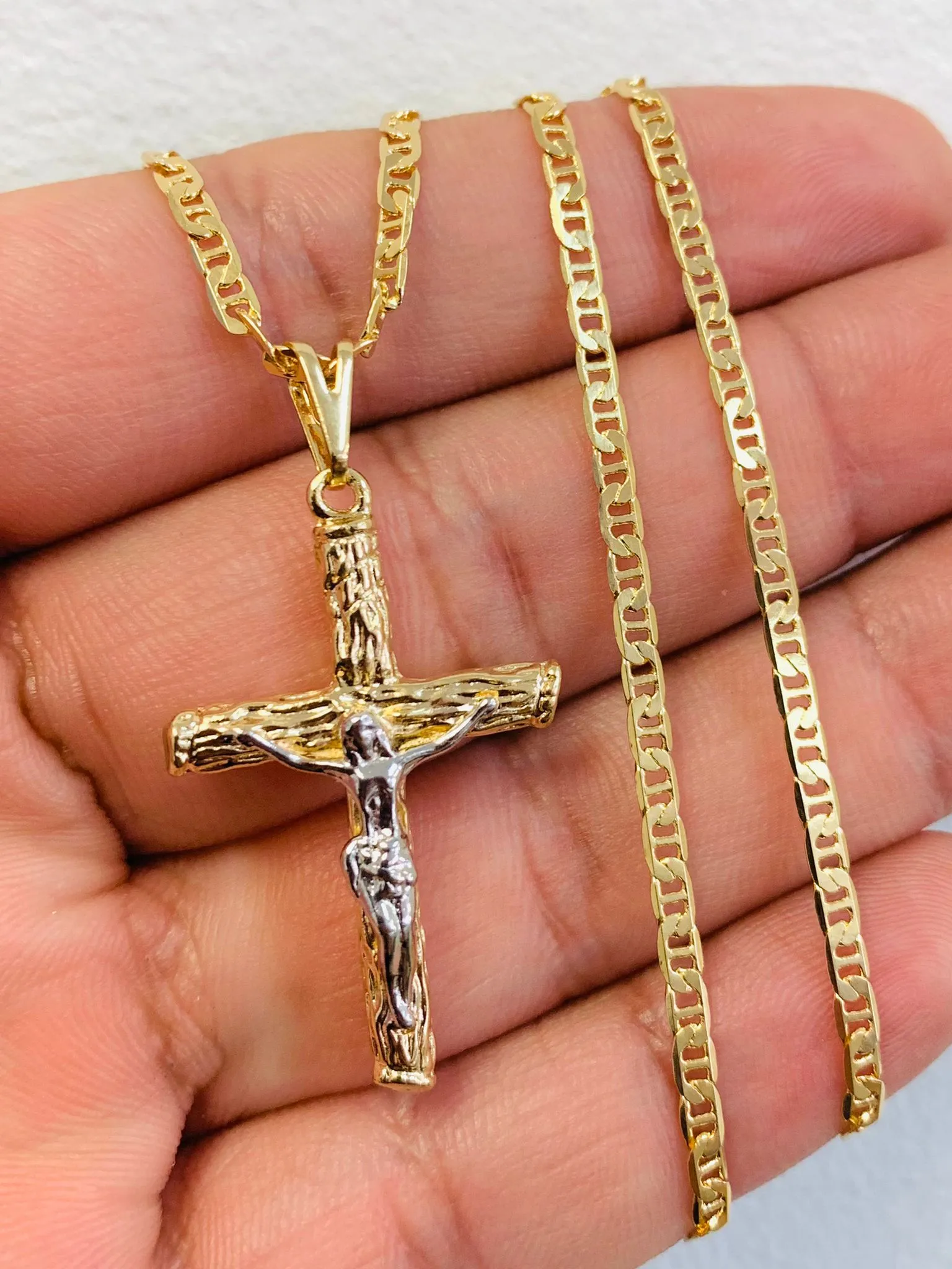 Rustic Cross Necklace