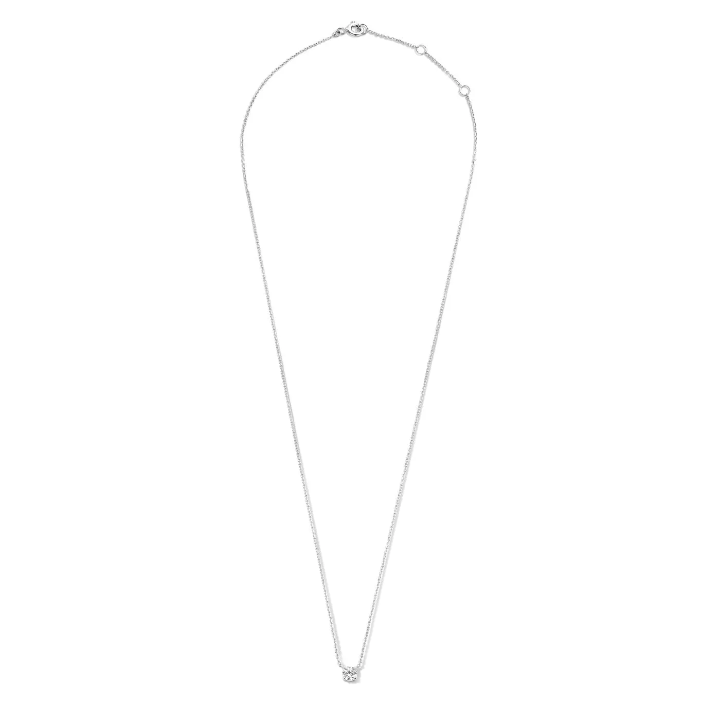 Saint Germain Garance 14 karat white gold necklace with zirconia stone